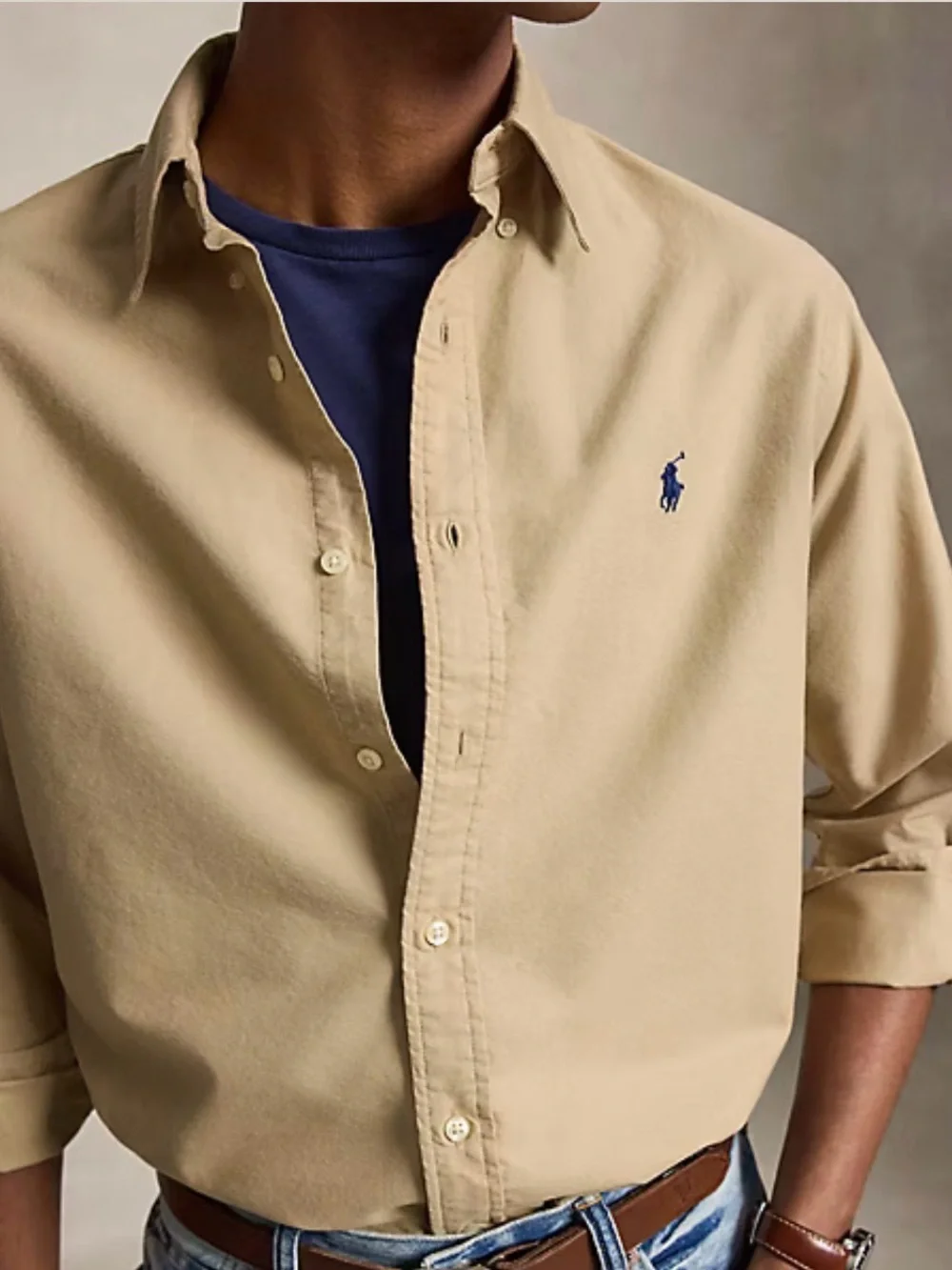 Classic Fit Garment-Dyed Oxford Shirt